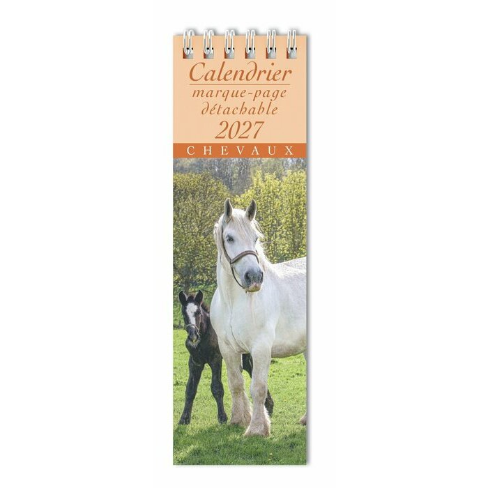 Calendrier Cheval 2027 Marque Page
