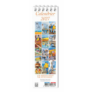 Calendrier Marque Page 2027 Mer Marin Bernard Morinay