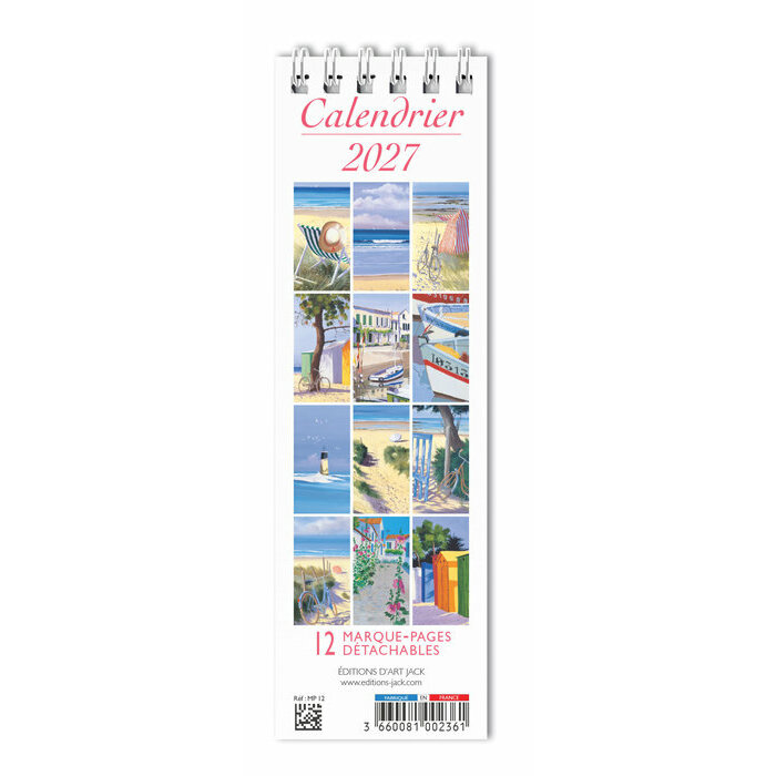 Calendrier Marque Page 2027 Deuil Plage