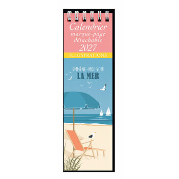 Calendrier Marque Page 2027 Affiche Emmene moi voir la mer