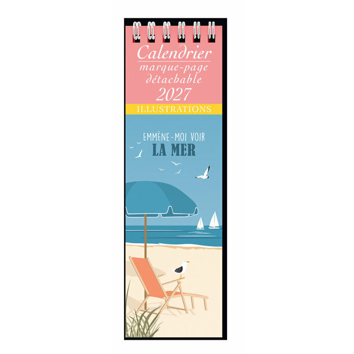 Calendrier Marque Page 2027 Affiche Plage
