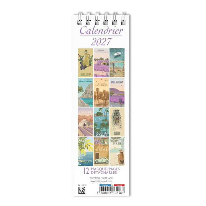 Calendrier Marque Page 2027 Provence 