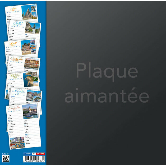 Calendrier Magnétique 2027 Normandie Calendrier Normandie 2027 Mont Saint Michle