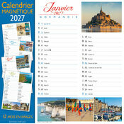 Calendrier Magnétique 2027 Normandie Calendrier aimant Normandie 2027