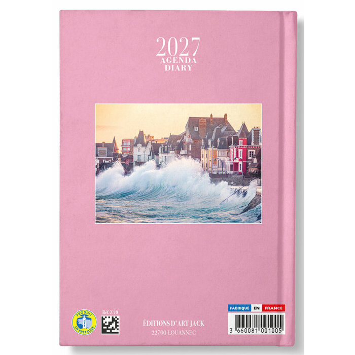 agenda bretagne papier maison couverture 2027