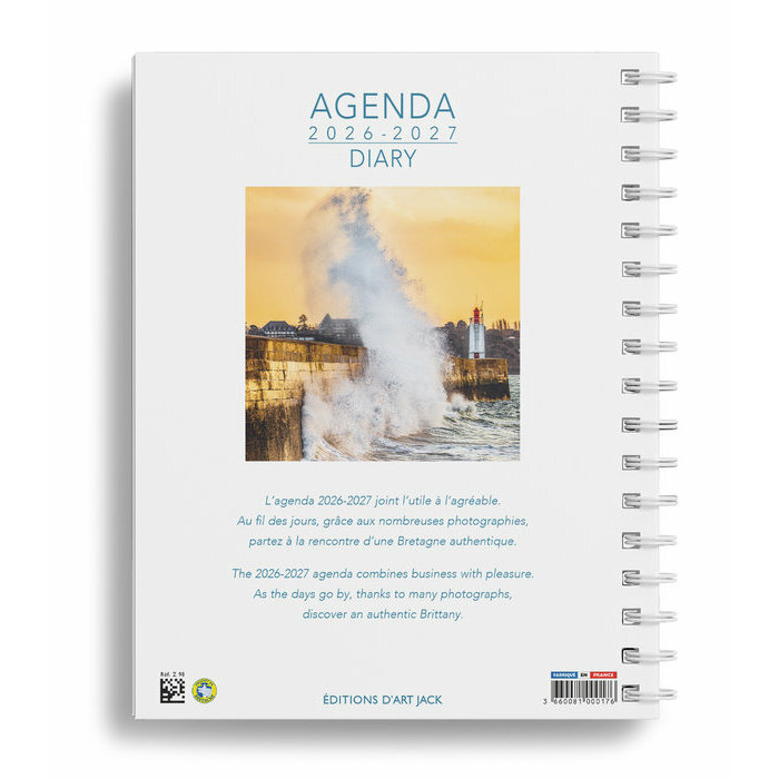 Agenda Spirale papier 2027  Bretagne bateaux c�te