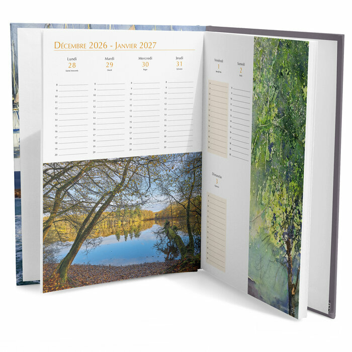 Agenda grand 2027 aquarelle voilier