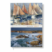 Agenda grand format 2027 aquarelle voilier