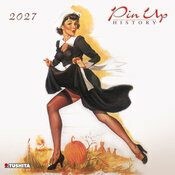 alendrier Mural 2027 Femme retro Pin-up