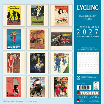 Calendrier 2027 Affiches Film R&eacute;tro Cyclisme