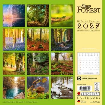 Calendrier 2027 For&ecirc;t Deep 