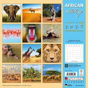 Calendrier Papier 2027 Safari Animaux d'Afrique