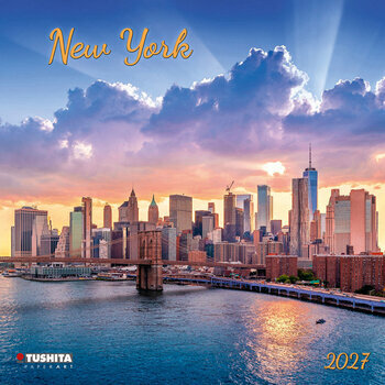 Calendrier 2027 New York R&eacute;tro avec Poster Offert