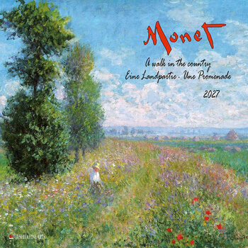 Calendrier 2027 Claude Monet - Balade &agrave; la Campagne