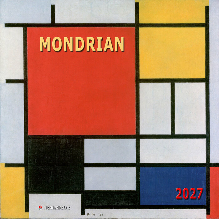 Calendrier Papier 2027 Mondrian Stijl