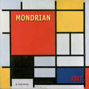 Calendrier Papier 2027 Mondrian Stijl