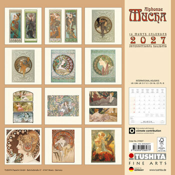 Calendrier 2027 Alphonse Mucha