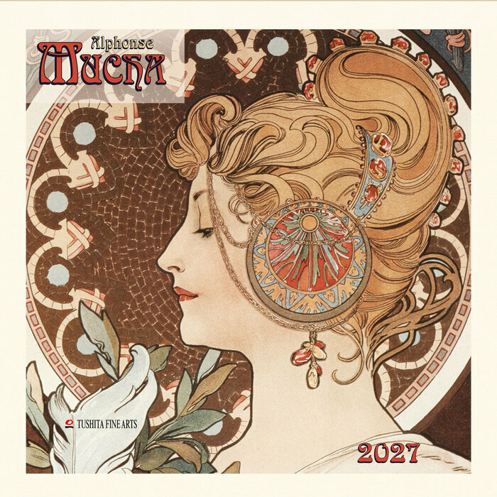 Calendrier Mural 2027 Alphonse Mucha Art Nouveau