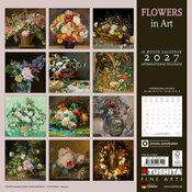 Calendrier Papier 2027 Fleurs dans l'Art