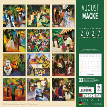 Calendrier 2027 August Macke Expressionniste