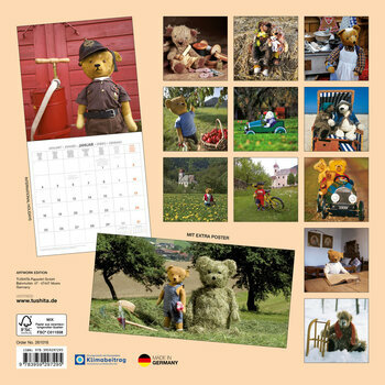 Calendrier 2027 Ourson Peluche avec Poster Offert