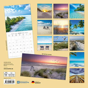 Calendrier 2027 Plage et Mer avec Poster Offert