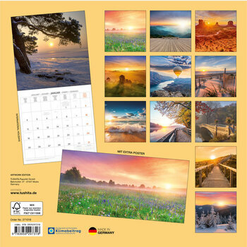 Calendrier 2027 Paysage Soleil Levant avec Poster Offert