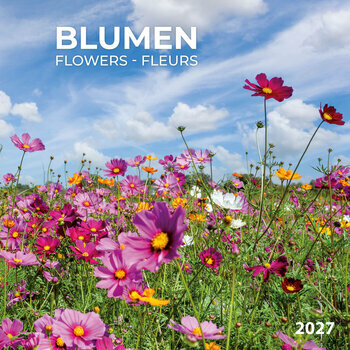 Calendrier 2027 Fleurs avec Poster Offert