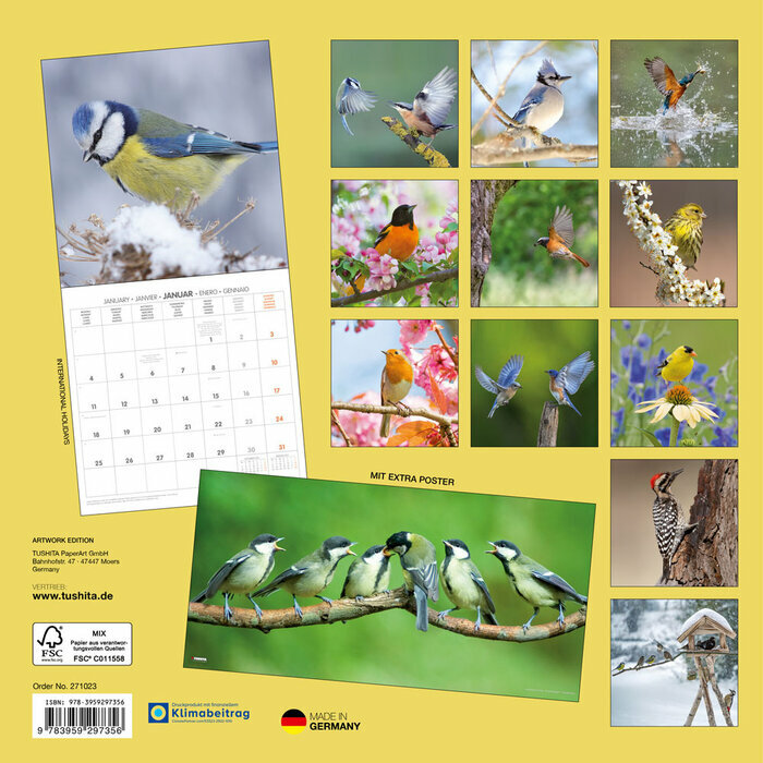 Calendrier Oiseaux 2027