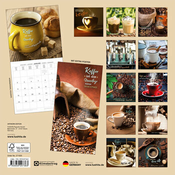Calendrier 2027 Caf&eacute; avec Poster Offert