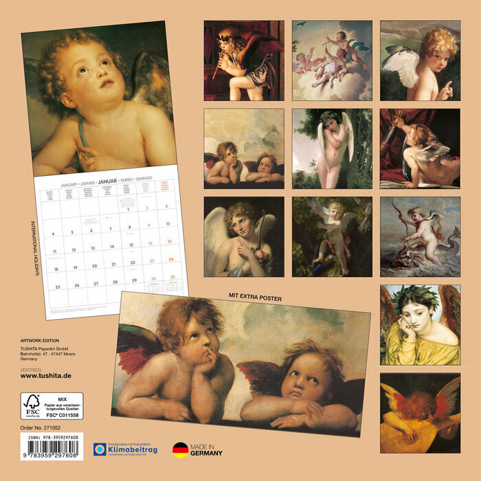 Calendrier 2027 Anges Angelots Calendrier papier 2027 Anges Angelots