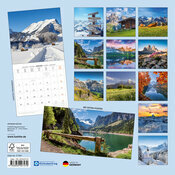 Calendrier Mural Montagne Alpes 2027