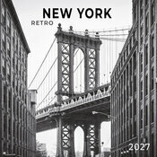 Calendrier Mural 2027 New York R�tro Noir et Blanc
