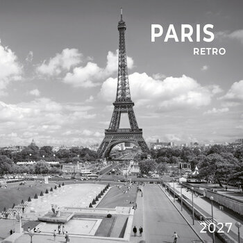 Calendrier 2027 Paris R&eacute;tro avec Poster Offert