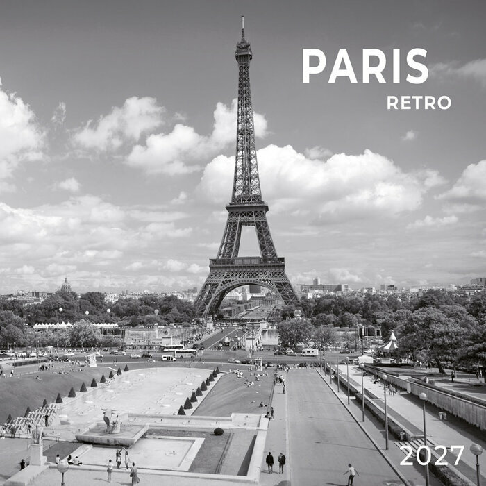 Calendrier 2027 Paris Rétro avec Poster Offert Calendrier 2027 Paris Vintage