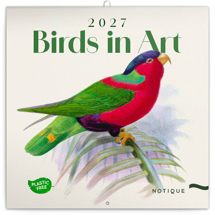 Calendrier mural 2027 Dessins Art Oiseaux  