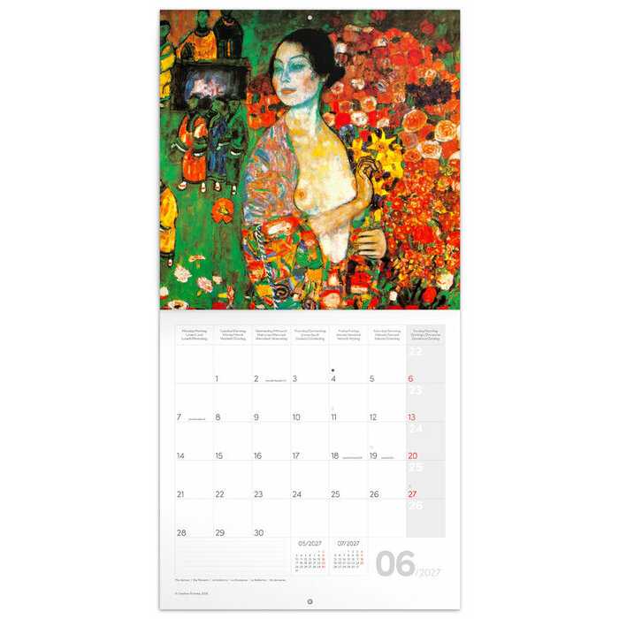 Calendrier 2027 Gustav Klimt