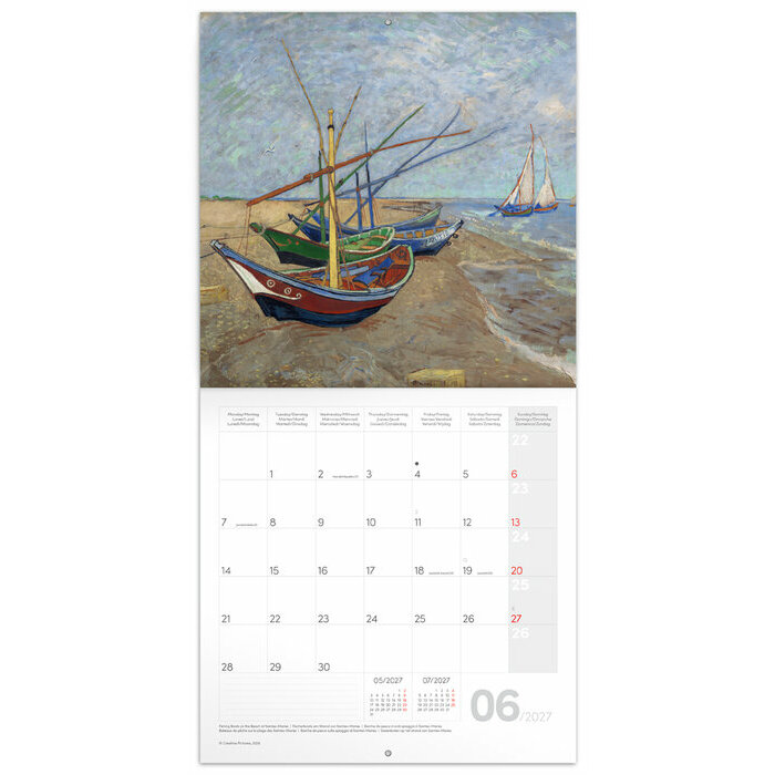 Calendrier 2027 Art Vincent Van Go