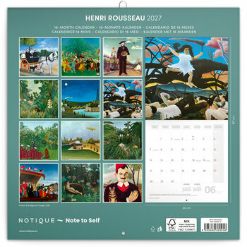Calendrier 2027 Art Henri Rousseau