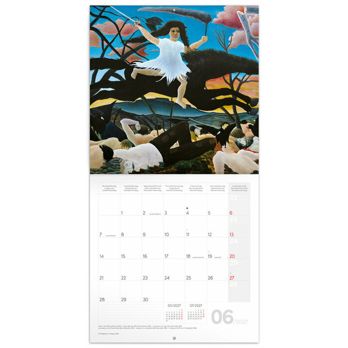 Calendrier 2027 Art Henri Rousseau