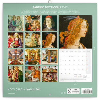 Calendrier 2027 Art Sandro Botticelli