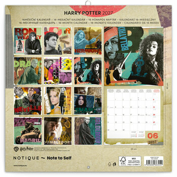 Calendrier 2027 Photos Harry Potter Magicien