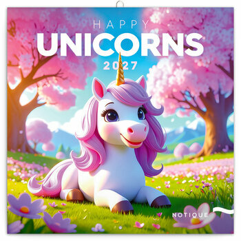 Calendrier 2027 Happy Licornes et Tatouages