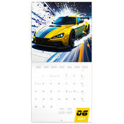Calendrier papier  2027 Dessins Manga Voitures de Courses 