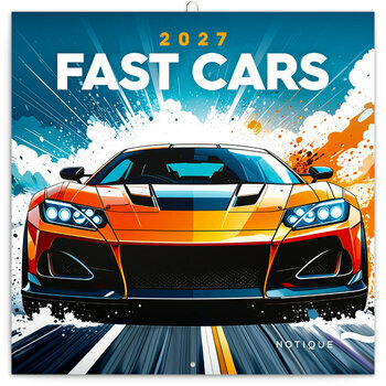 Calendrier 2027 Dessins Manga Voitures de Courses 