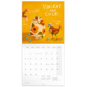 Calendrier papier  2027 Dessins Humour Poules Artistes 