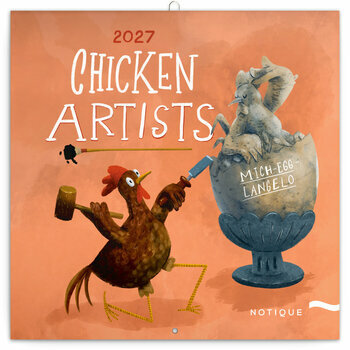 Calendrier 2027 Dessins Humour Poules Artistes 