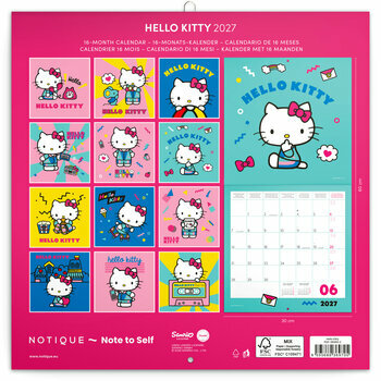 Calendrier 2027 Dessins Hello Kitty