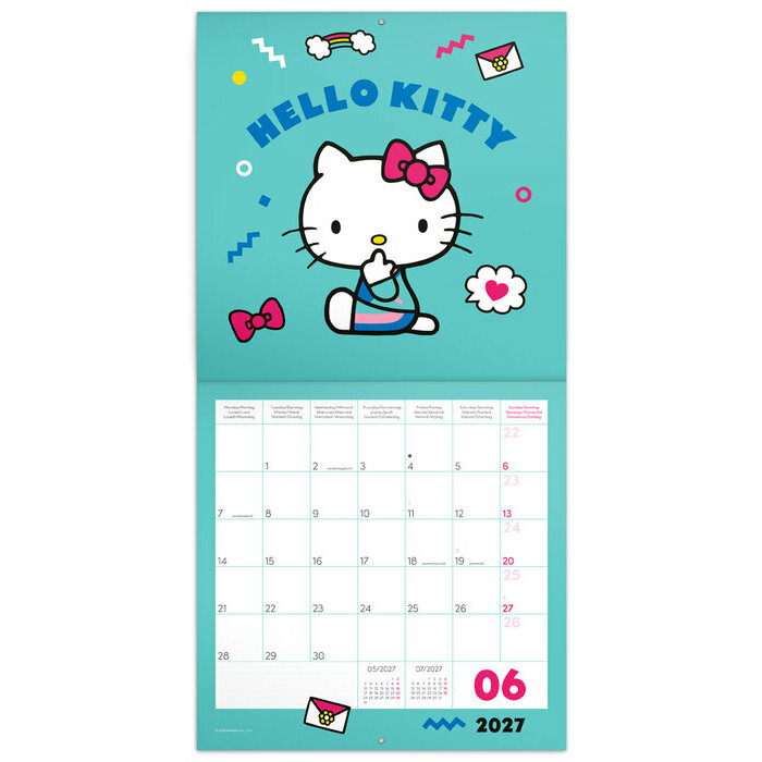 Calendrier papier  2027 Dessins Hello Kitty