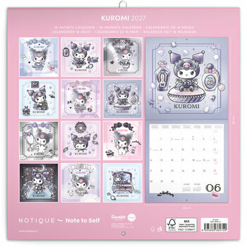 Calendrier 2027 Dessins Kuromi